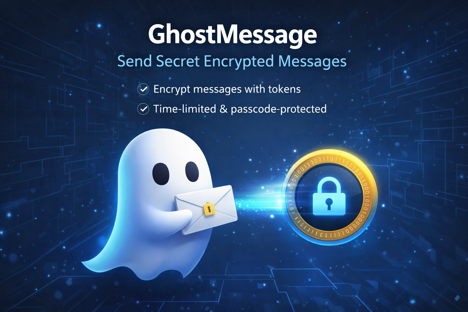 Ghost Message product hero artwork